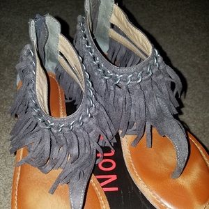 Fringe sandals